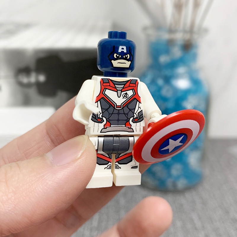 Bộ 8 Mô Hình Lego Siêu Anh Hùng Marvel Hulk Captain America Batman Colossus