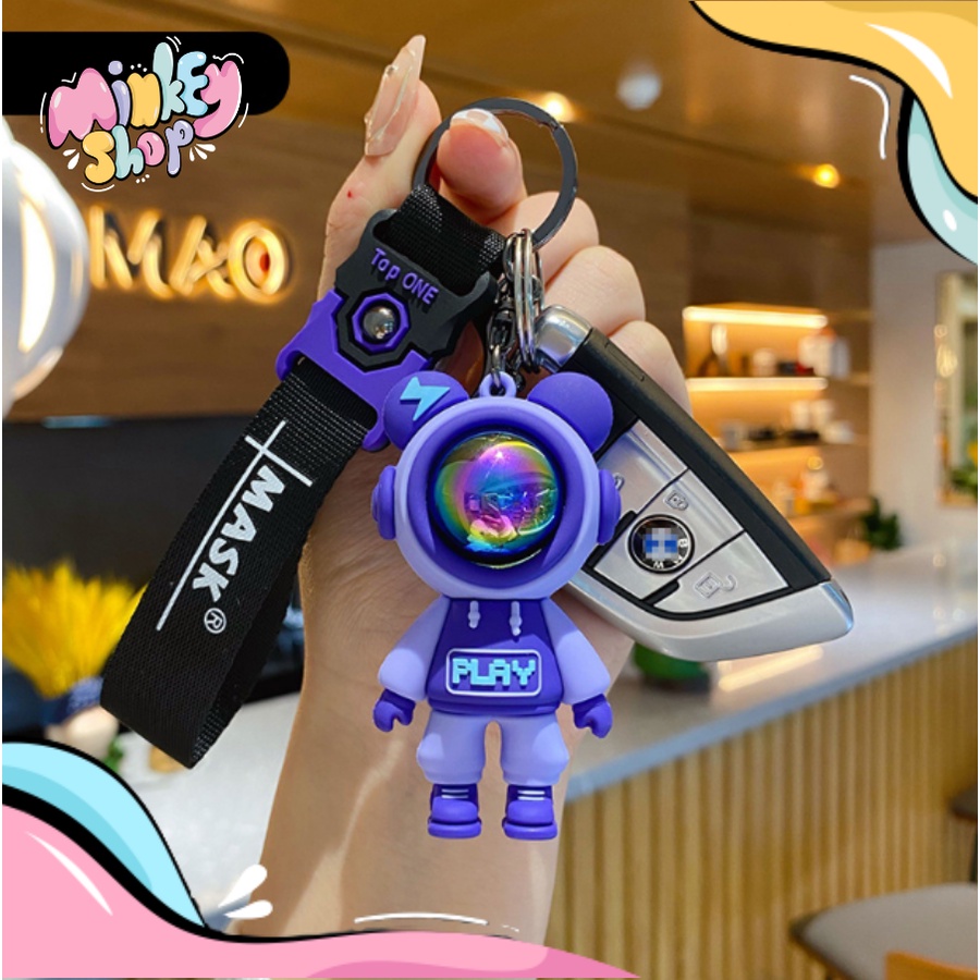 Móc Khóa Đẹp Hình Phi Hành Gia Cute phụ kiện Túi Xách dễ thương -Minkey