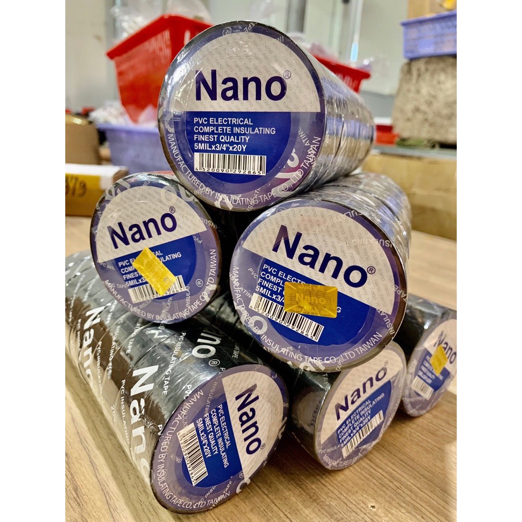 ✅Combo 2 Cuộn Băng dính điện Nano,băng keo cách điện Nano Đài Loan-Chính Hãng ✅