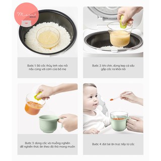 Cốc nấu cháo thủy tinh BBC