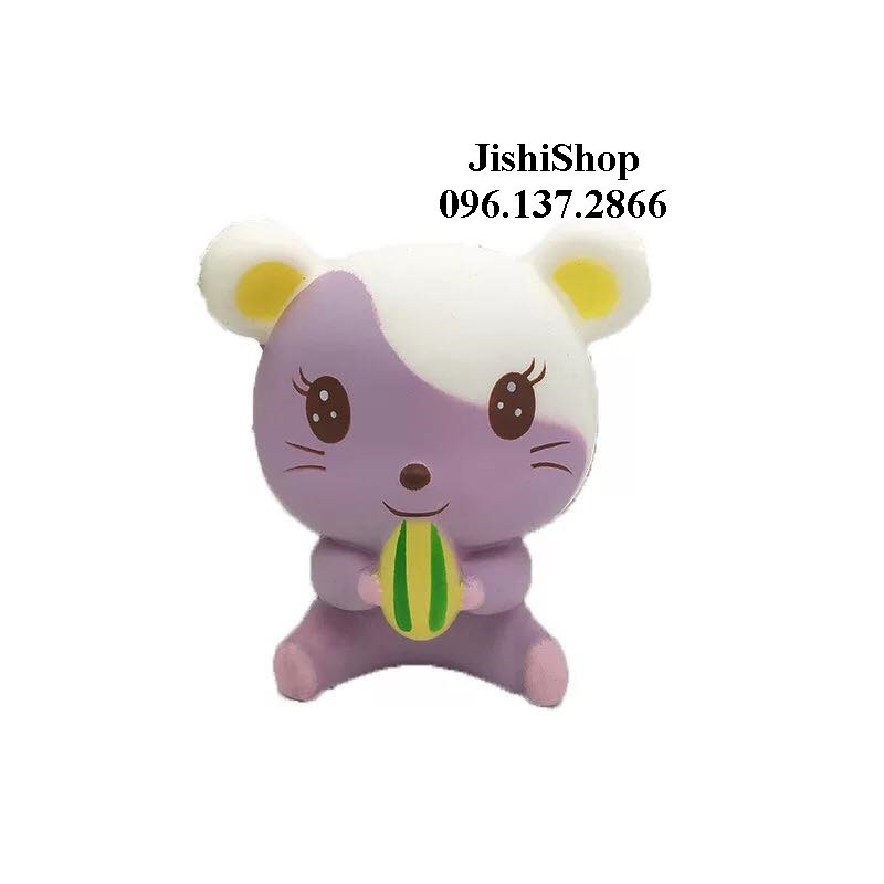 Squishy Fox eat cake (Squishy con Sóc gặm bánh ) rẻ (đẹp)