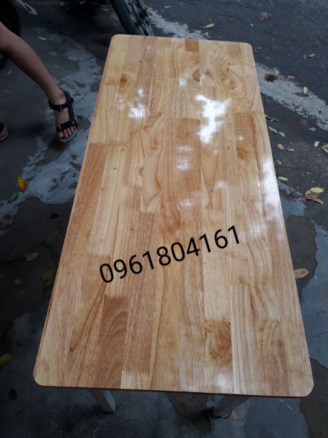 Mặt bàn gỗ cao su dày 1.8cm