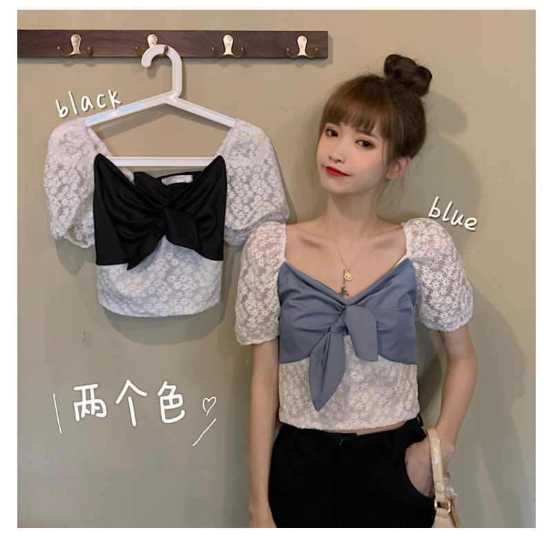 Áo Sơ Mi Phối Ren Kiểu Hàn Quốc Thời Trang Mùa Hè 2020 Cho Nữ