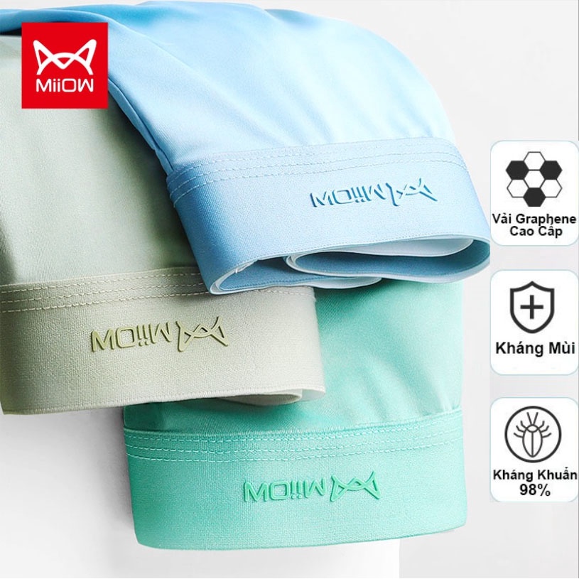 Set 4 chiếc quần lót nam kháng mùi kháng khuẩn boxer chun đúc,quần sịp đùi nam cotton cao cấp co giãn 4 chiều.