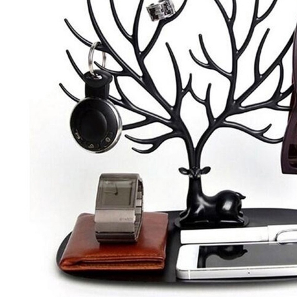 Giá đỡ bằng nhựa hình sừng hươu dùng treo trang sức tiện lợi