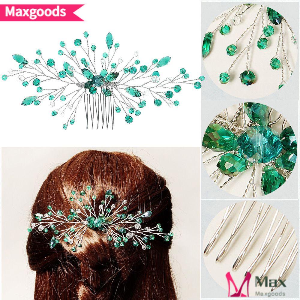 Lược Cài Tóc Hình Chiếc Lá Lãng Mạn Dành Cho Phù Dâu|Kẹp Tóc Vương Miện