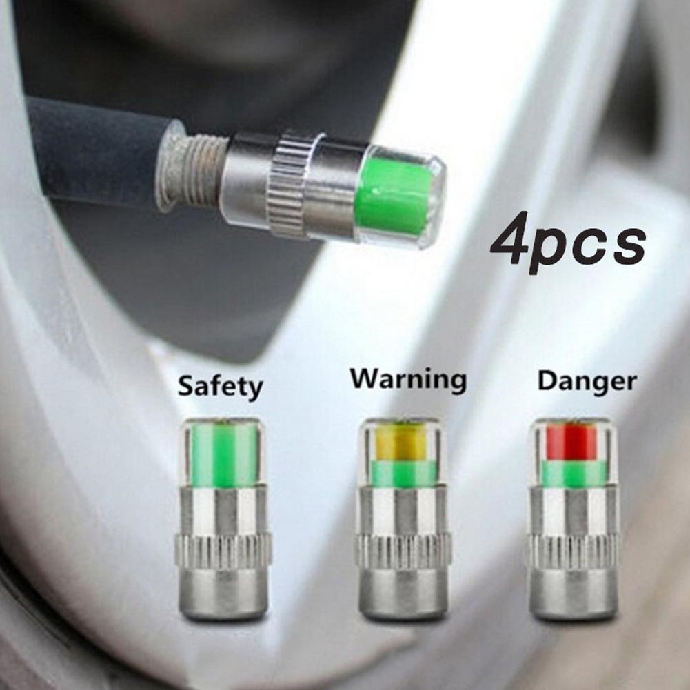 Set 4 Nắp Đậy Van Bánh Xe Hơi R3E7 Phát Hiện Áp Suất Lốp Xe