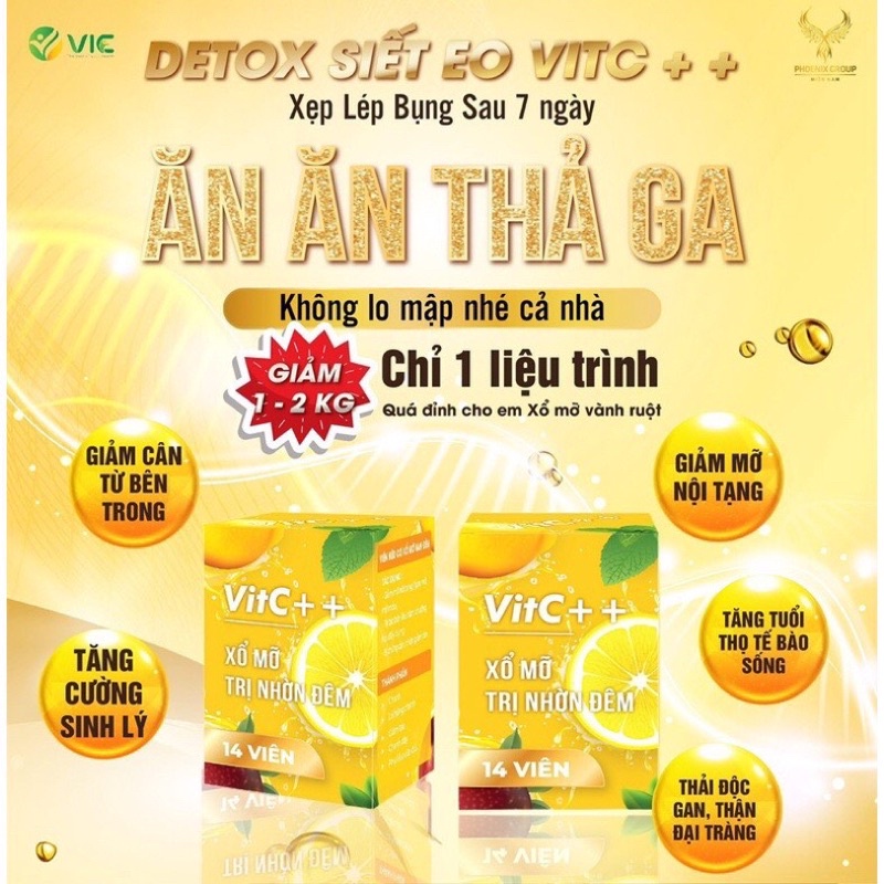 Viên hữu cơ xổ mỡ ban đêm Vitc ++ chính hãng cty Vic 100%