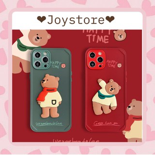 🌸 có sẵn 🌸 ốp lưng iphone gấu đỏ x/xr/xs/11/12/pro/max/plus/promax
