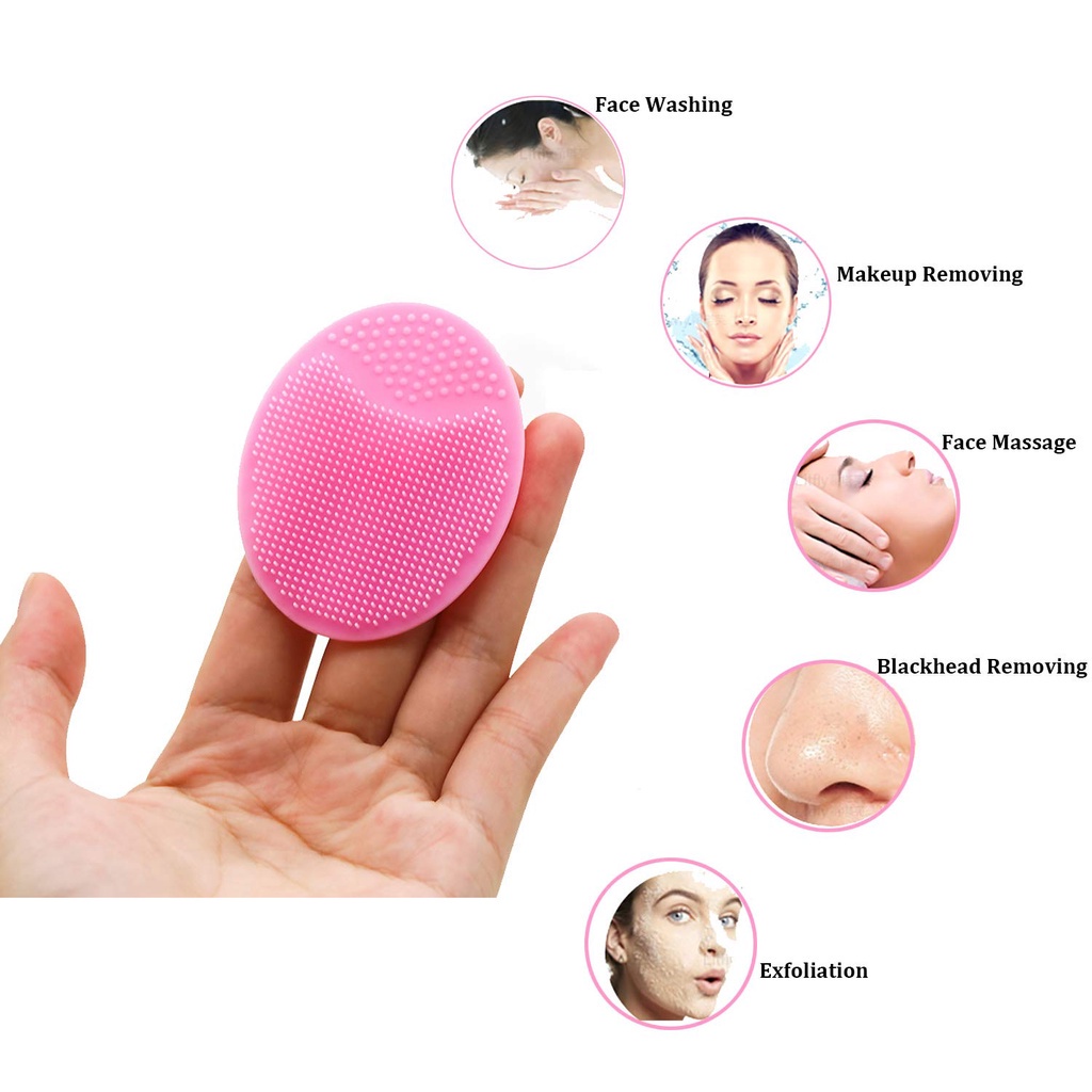 [Hàng mới về] Bàn chải làm sạch da mặt bằng silicon tẩy da chết và mụn đầu đen hiệu quả ILY