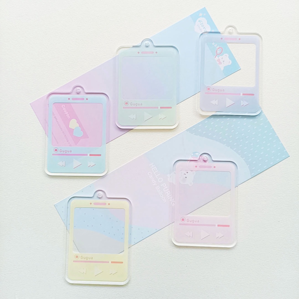 ❤Hàng Có Sẵn❤Thẻ Cuckoo Hình Tròn Bằng Acrylic Trong Suốt Dùng Trang Trí Điện Thoại diy