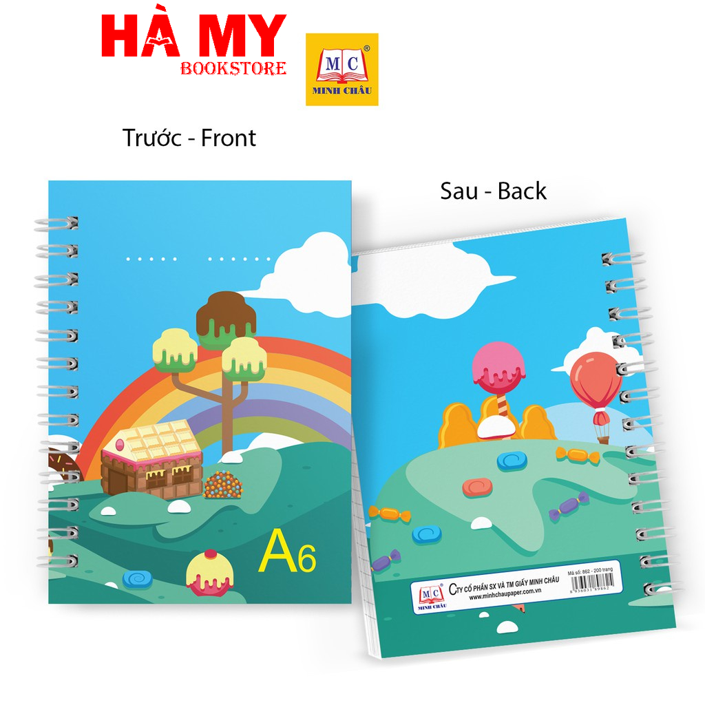 [Hỏa Tốc] Sổ Lò Xo A6 Dày / Mỏng ( Thương Hiệu Minh Châu)