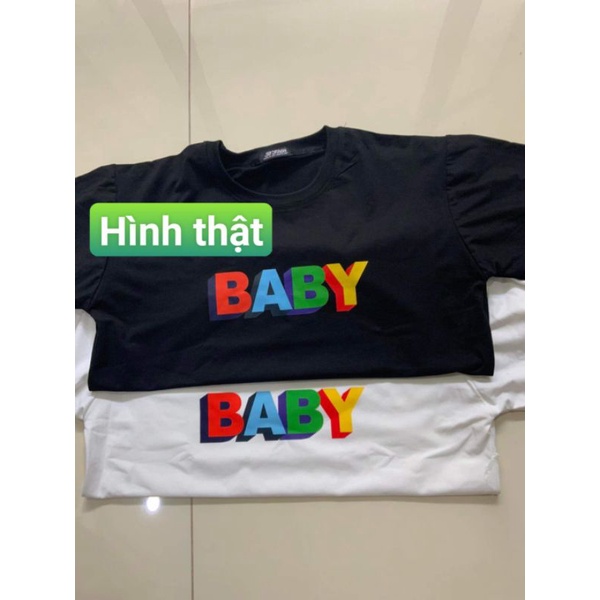 Áo thun Có sizeFull màu tay lỡ Unisex BaBy