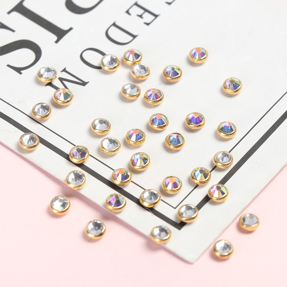 Set 20/40 Nút Áo 2 Màu 4mm Làm Đồ Thủ Công Cho Búp Bê