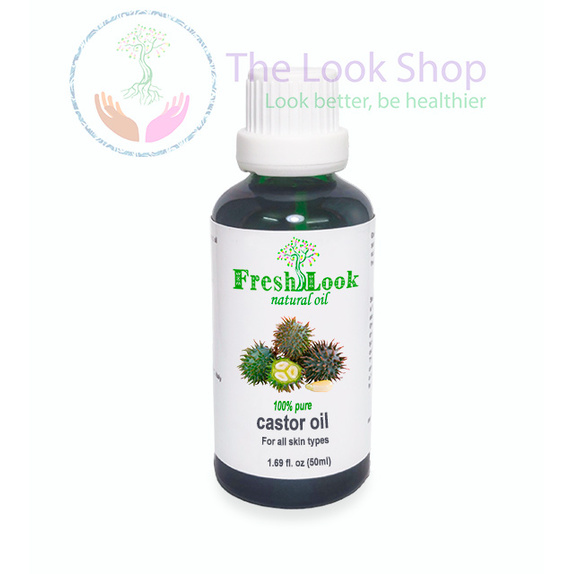 Dầu Thầu dầu nguyên chất Castor Oil FreshLook 50ml- Dầu tự nhiên chăm sóc da, tóc