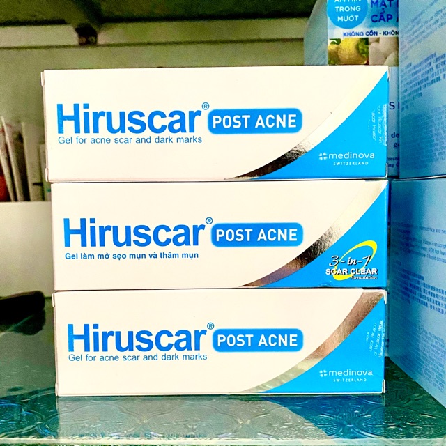 Gel Mờ Thâm Và Sẹo Mụn Hiruscar Post Acne 10g