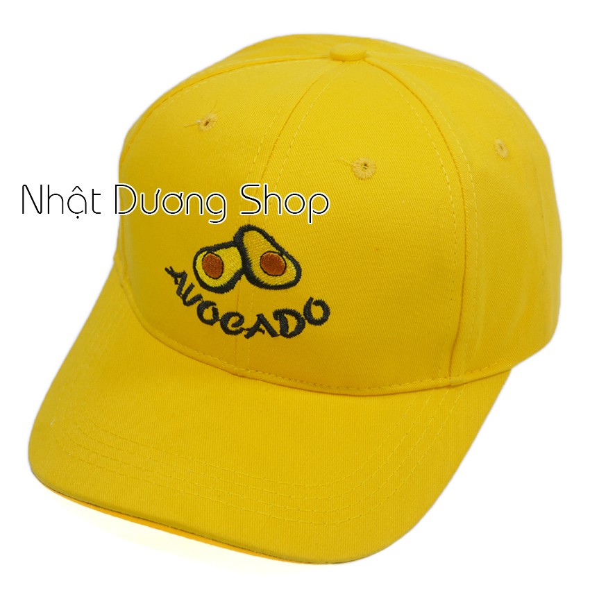 Nón kết trái bơ Auocado khóa xịn - Chất liệu vải Kaki cao cấp tạo nên sự nổi bậc cho tuổi teen