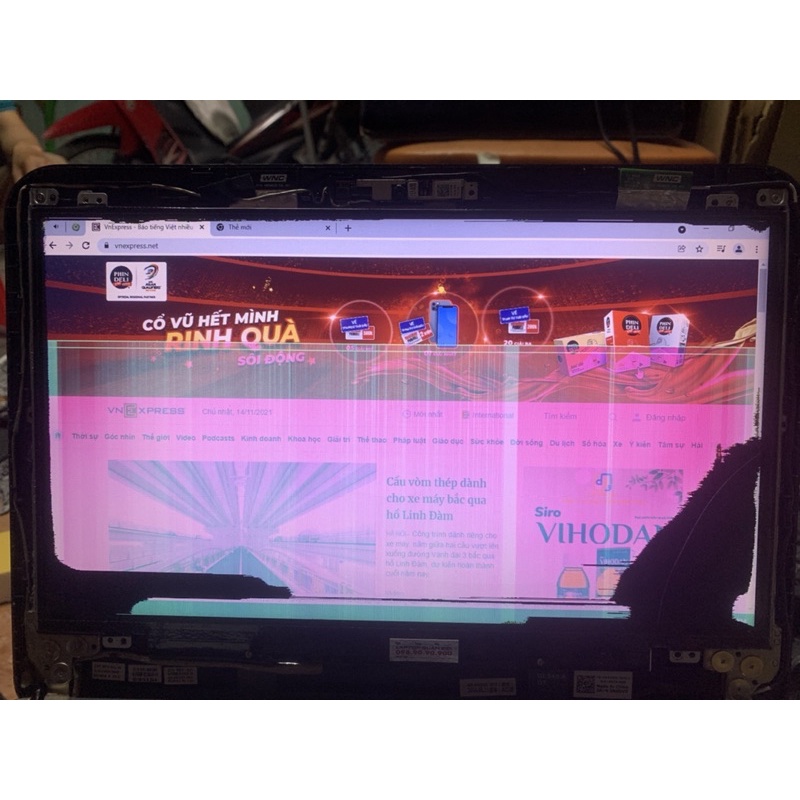 s4-1411 màn laptop 14 led slim 40pin bể nhẹ vẫn lên hình giá chữa cháy, ko bảo hành.