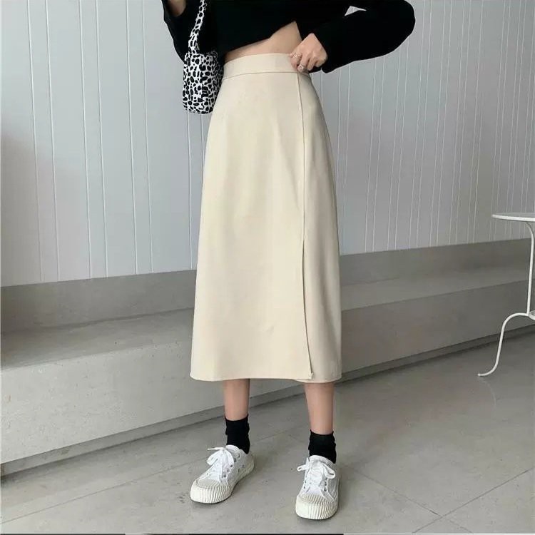 Chân váy dài xẻ tà, chân váy chữ A dáng dài xẻ cạnh 31 September mã CV002 | BigBuy360 - bigbuy360.vn