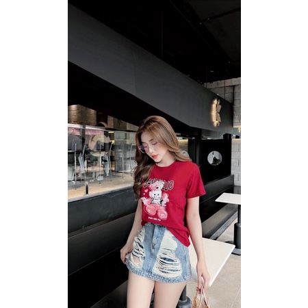 Áo THUN THÁI cotton khô form rộng