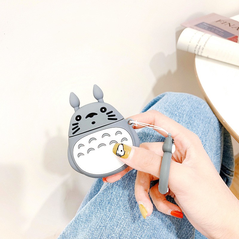 Case airpod - Vỏ bao đựng tại nghe airpod 1/ 2 hình TOTORO chống va đập