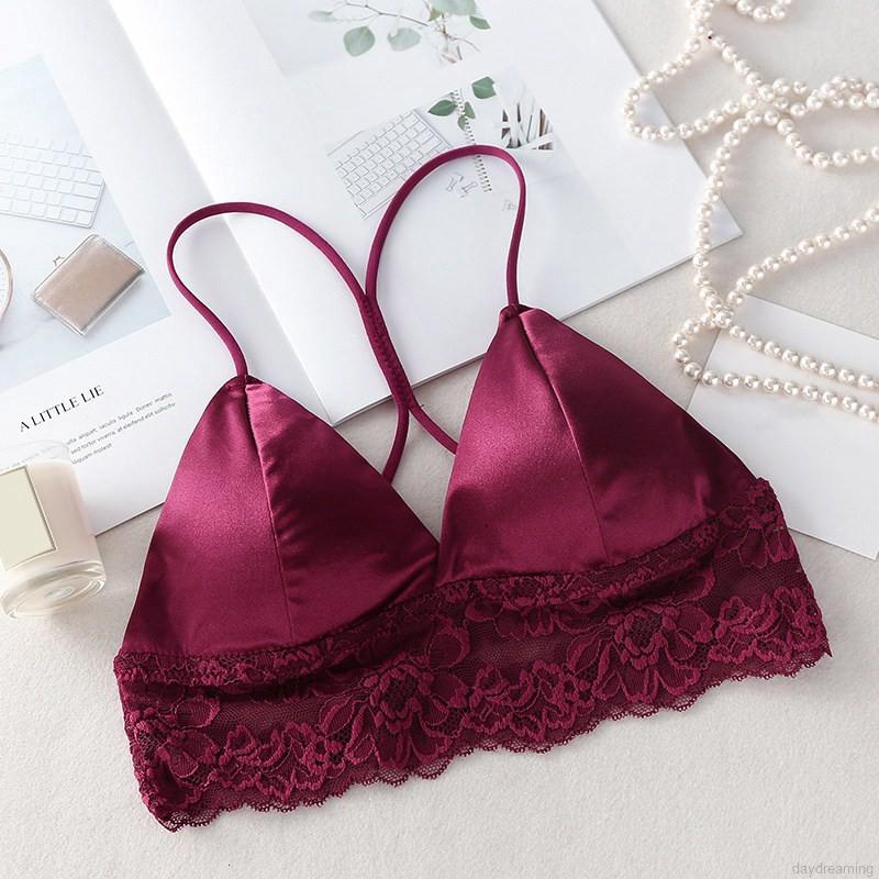 Women Beauty Back Lace Tube Top Camisole Padded Bra