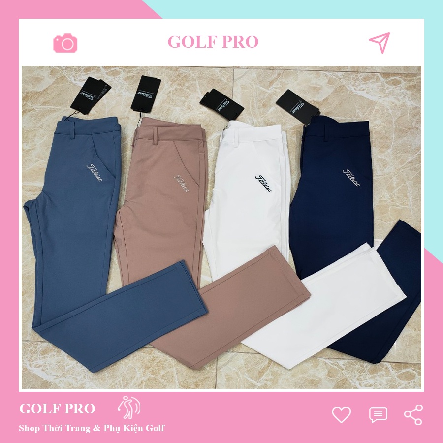 Quần golf nữ Titliest golf phong cách thể thao chất vải siêu mềm nhanh khô thoáng khí GOLF PRO QN007