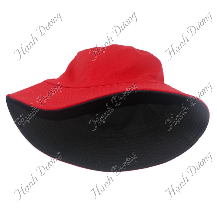 Nón tai bèo bucket trơn 2 mặt