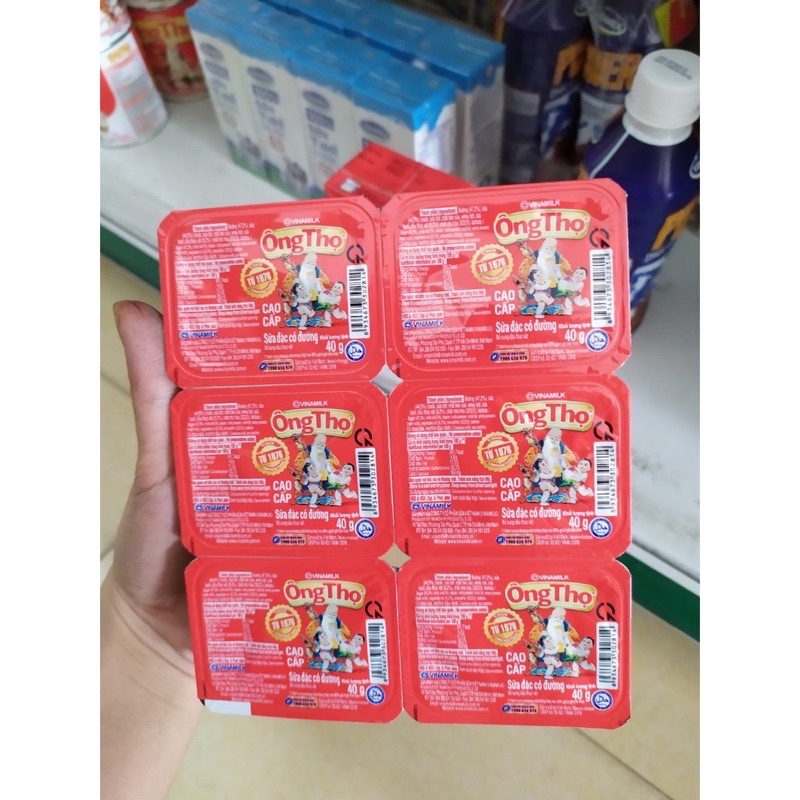 Vỉ 6 hộp sữa đặc ông Thọ x 40g - Date luôn mới