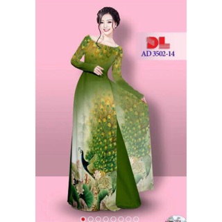Vải áo dài con công