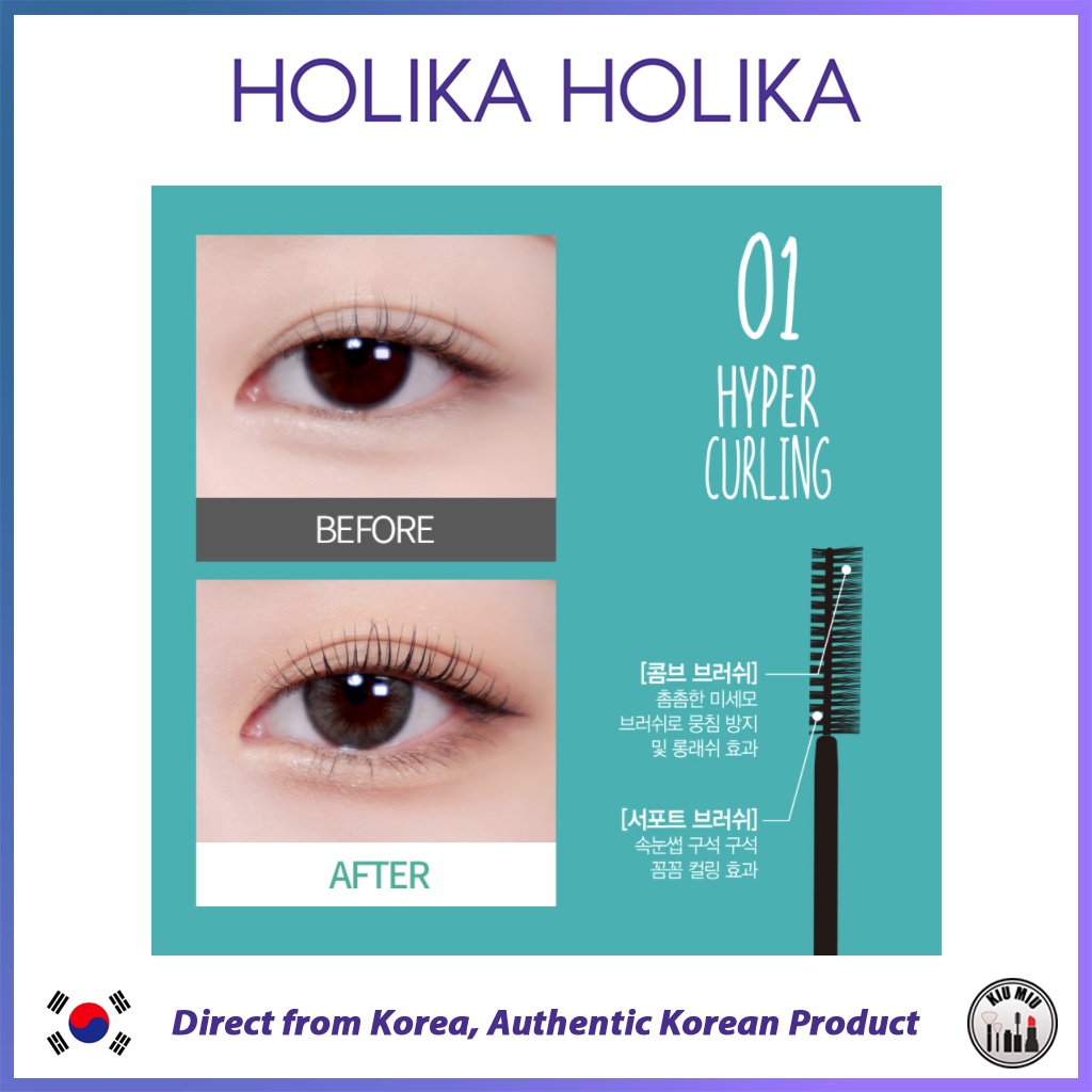 HOLIKA HOLIKA LASH CORRECTING MASCARA 1+1 *ORIGINAL KOREA*