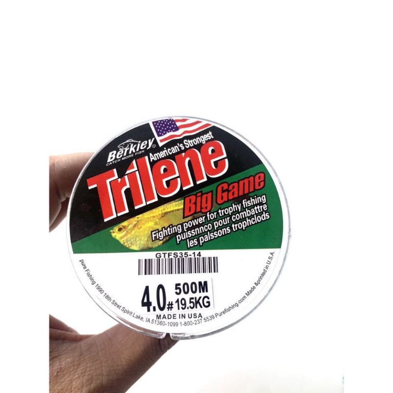 Cước câu cá Trilene cước Mỹ 500m siêu dai, bền , tải cá tốt từ 10-20kg