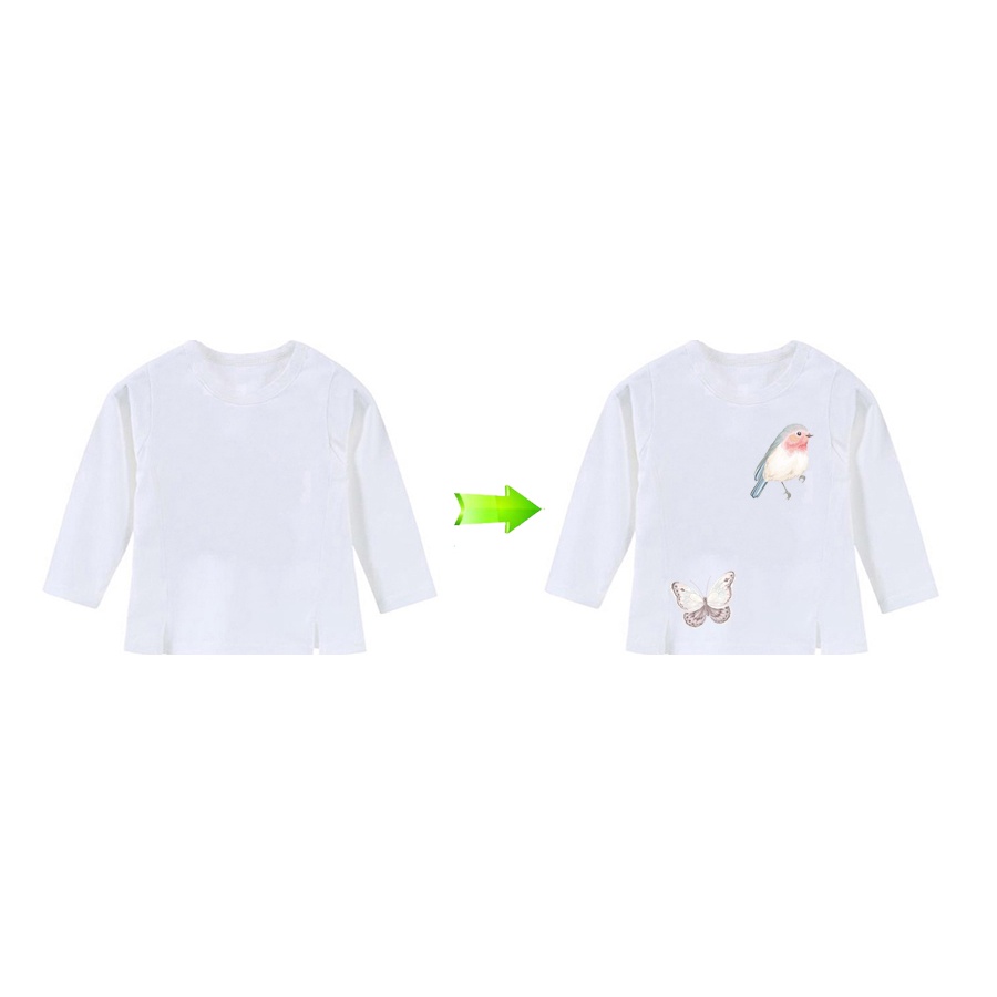 Miếng Vá Trang Trí Áo Thun Họa Tiết Hoa Xinh Xắn 22*21.7cm