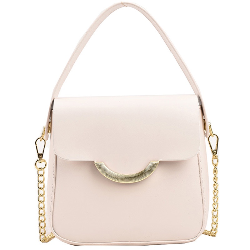 Túi xách đeo chéo IELGY dáng vuông nhỏ phối dây xích thời trang cho nữ