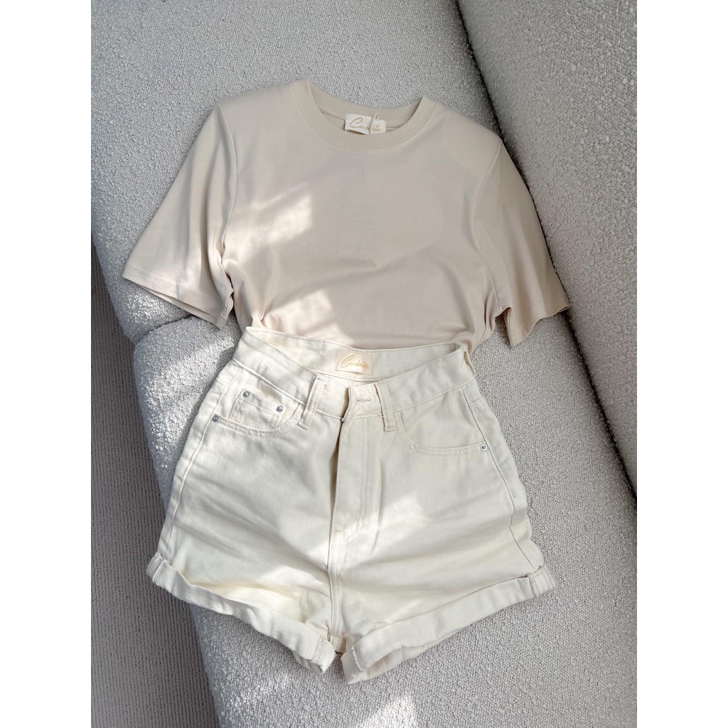 Áo Thun trơn Độn Vai