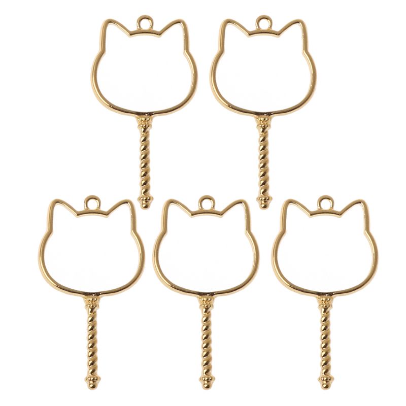 Set 5 Mặt Dây Chuyền Resin DIY Dạng Hở Hở