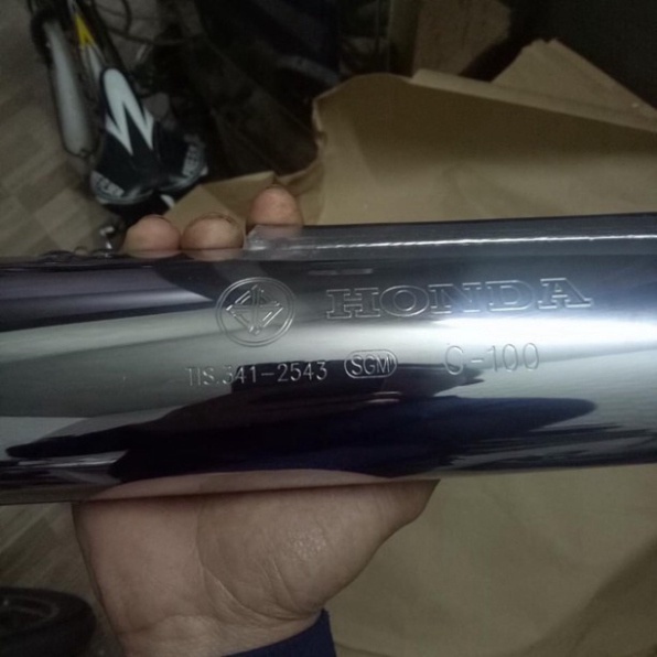 Ống Xả 2543 Honda Dream Thái Nổ Cực Hay [ CHÍNH HÃNG ] - Pô Thái Pô 2543 Xịn Chuẩn Honda Lắp Cho Dream Và Wave Các Đời