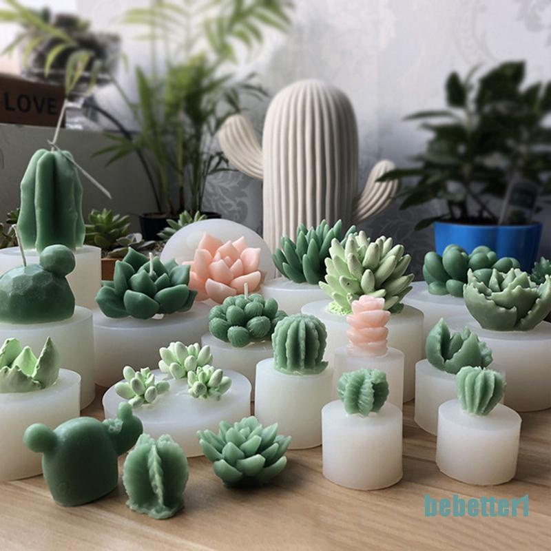 Khuôn Silicone Hình Cây Xương Rồng 3d Dùng Trang Trí Nhà Cửa