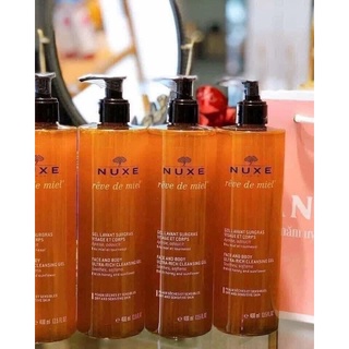 Sữa rửa mặt Nuxe mật ong 400ml Pháp