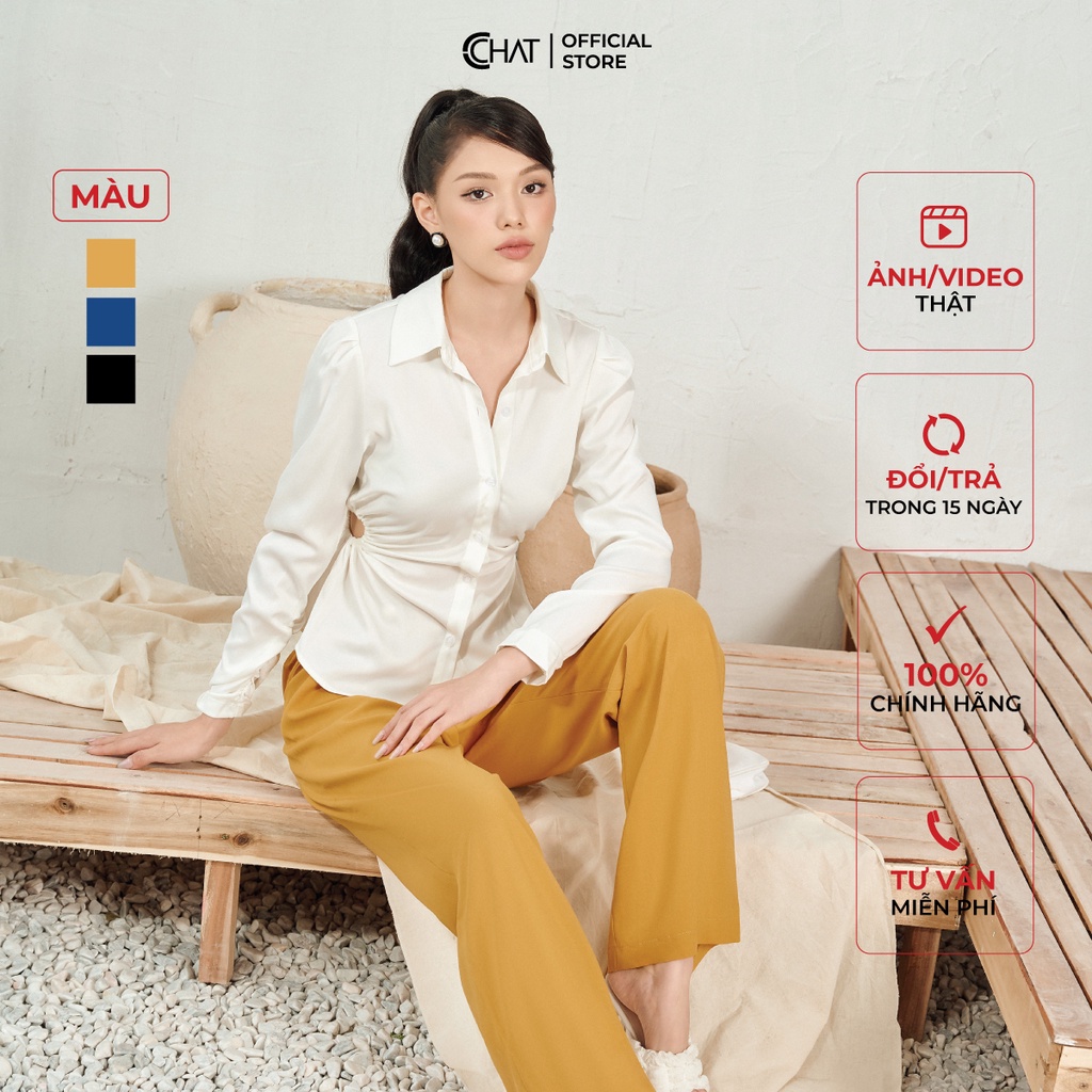 Quần Ống Rộng 𝐂𝐂𝐇𝐀𝐓 Cạp Cá Chun Sau Dáng Suông Chất Đũi Cao Cấp 12QDD2020ST