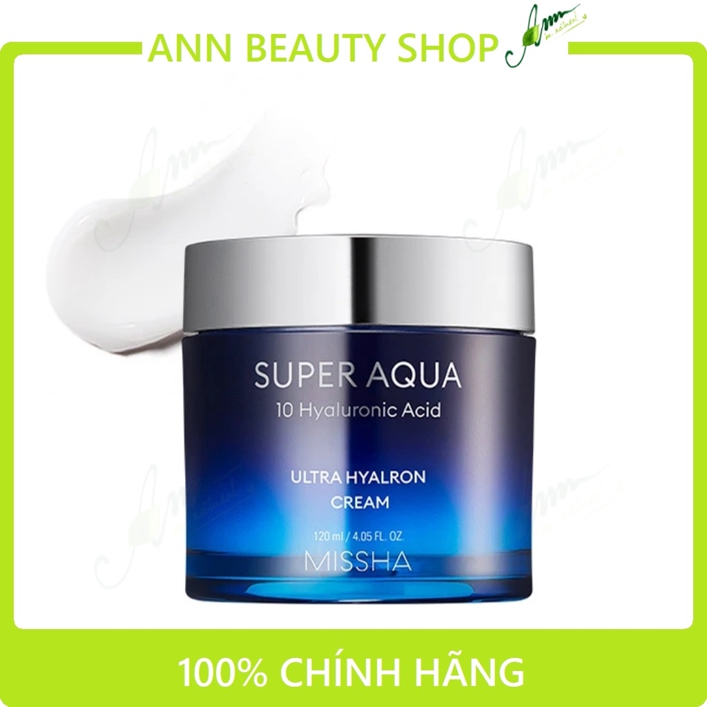 Kem Dưỡng Missha Super Aqua 10 Hyaluronic Acid Ultra Hyalron Cream