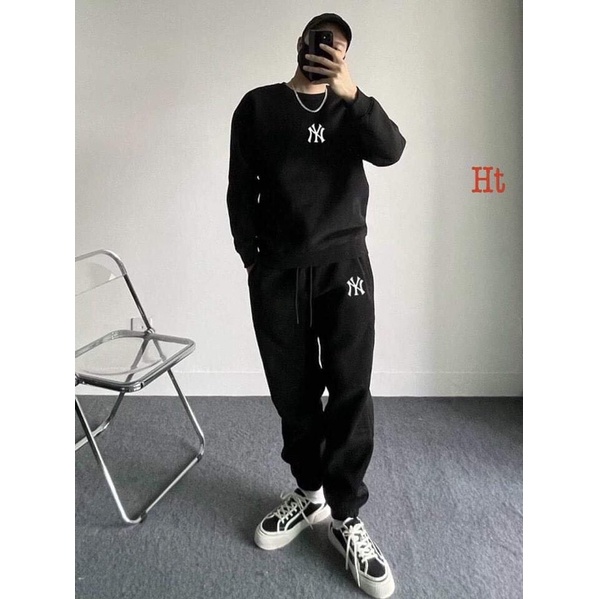 Bộ nỉ cotton nam YN chữ lồng H2B8786