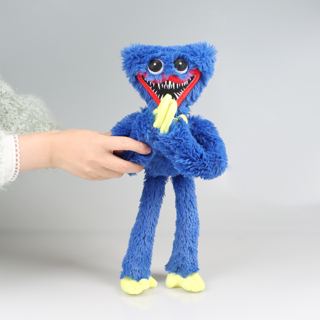 Búp bê nhồi bông hình nhân vật phim kinh dị hoạt hình đáng yêu mẫu 2022 Poppy Playtime Huggy Wuggy Stuffed Plush Toy Soft Plush Doll Throw Pillow Birthday Christmas Gift for Kids