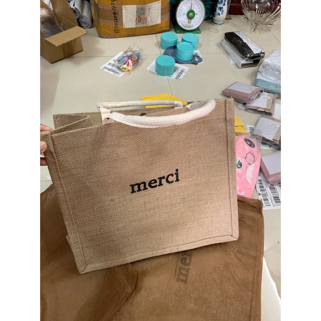 [Mã FAMAYWA2 giảm 10K đơn 50K] Túi Cói Merci Đi Biển Size Lớn Cho Nữ | BigBuy360 - bigbuy360.vn