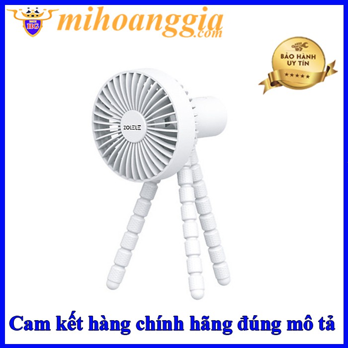 Quạt tích điện mini chân bạch tuộc XIAOMI ZOLELE GXZ F1010 | Quạt tích điện XIAOMI SOLOVE | MIHOANGGIA