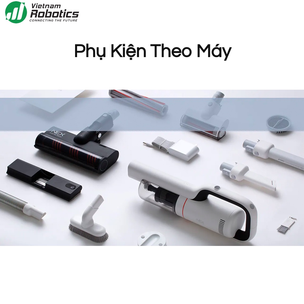 Máy hút bụi lau nhà cầm tay Xiaomi Roidmi X20 - Phiên bản quốc tế - bảo hành 24 tháng - Nhiều đầu hút - Lực hút 25000 Pa