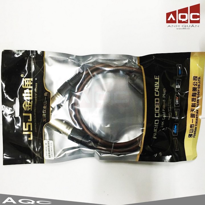 Dây Canon 2 Đầu Chống Nhiễu JSJ Loại Chuyên Dùng Cho Phòng Hát Và Dàn Âm Thanh Công Suất Lớn