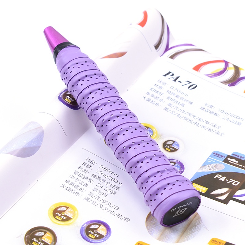 Băng Keo Quấn Tay Cầm Vợt Cầu Lông / Tennis Chống Trượt Thoáng Khí Thấm Hút Mồ Hôi Dài 1m