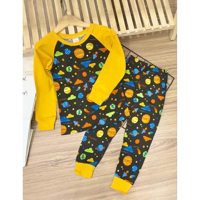 Bộ dài tay size đại thun borip cho bé trai từ 22 đến 40kg - Bộ dài bé trai