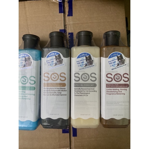 Sữa tắm cho chó mèo SOS 530ml